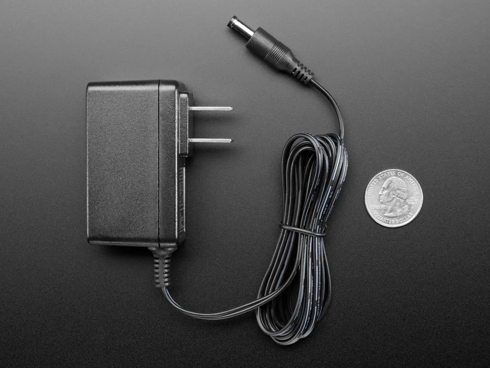 12 VDC 1000mA regulated switching power adapter - UL listed