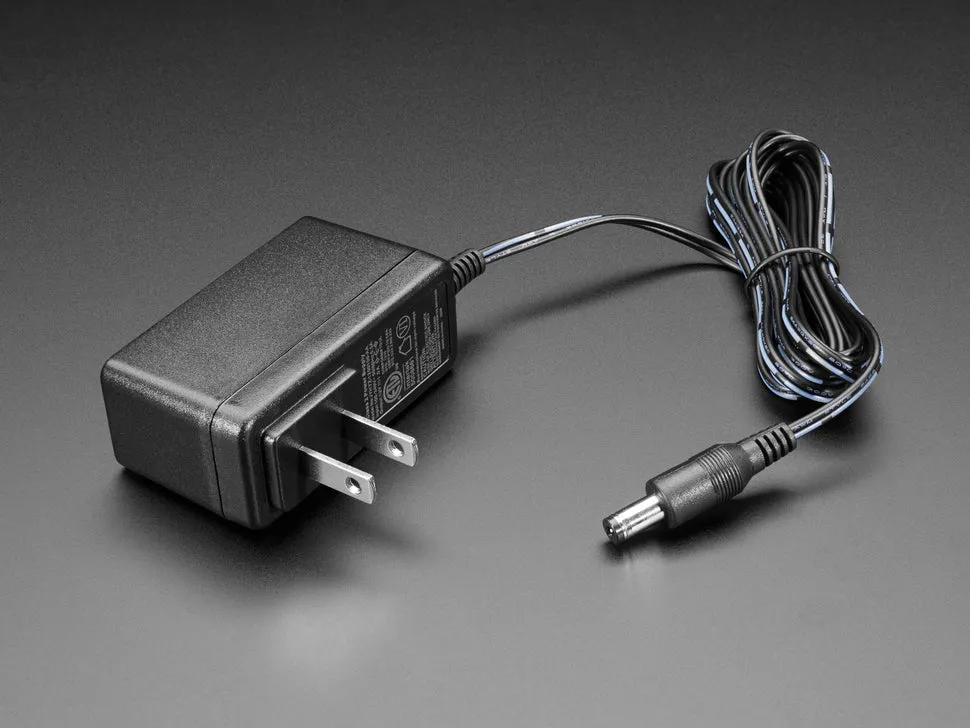 12 VDC 1000mA regulated switching power adapter - UL listed