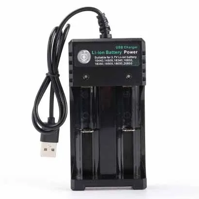 3.7V 18650 Charger Li-ion battery USB independent charging portable electronic cigarette 18350 16340 14500 battery charger