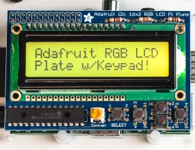 Adafruit RGB Positive 16x2 LCD Keypad Kit for Raspberry Pi