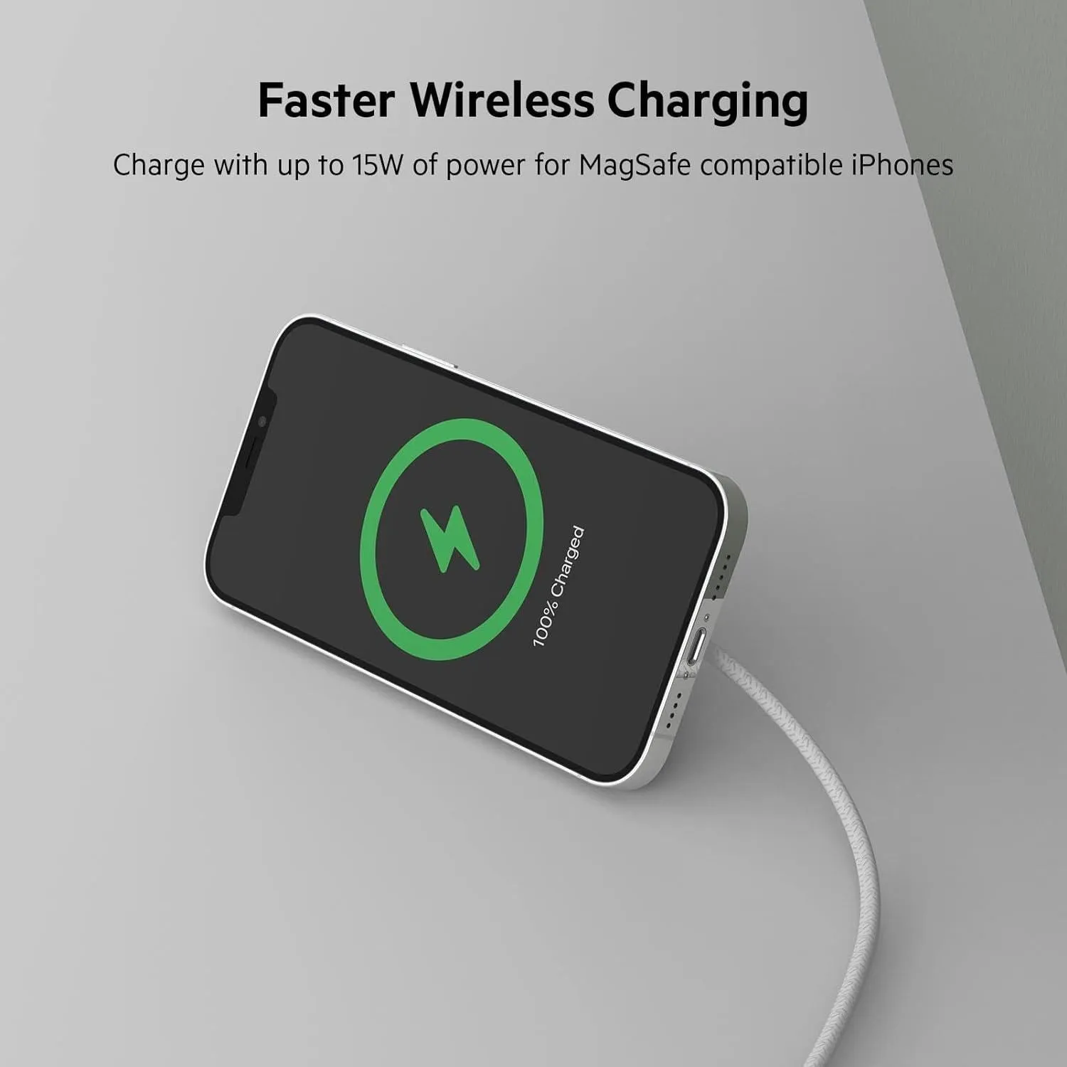 Belkin 15W Boost Charge Pro Wireless Charging pad with MagSafe White - WIA004dsWH