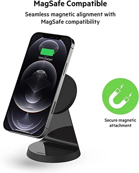 Belkin 7.5W MagSafe Magnetic Portable Wireless Charger - Black