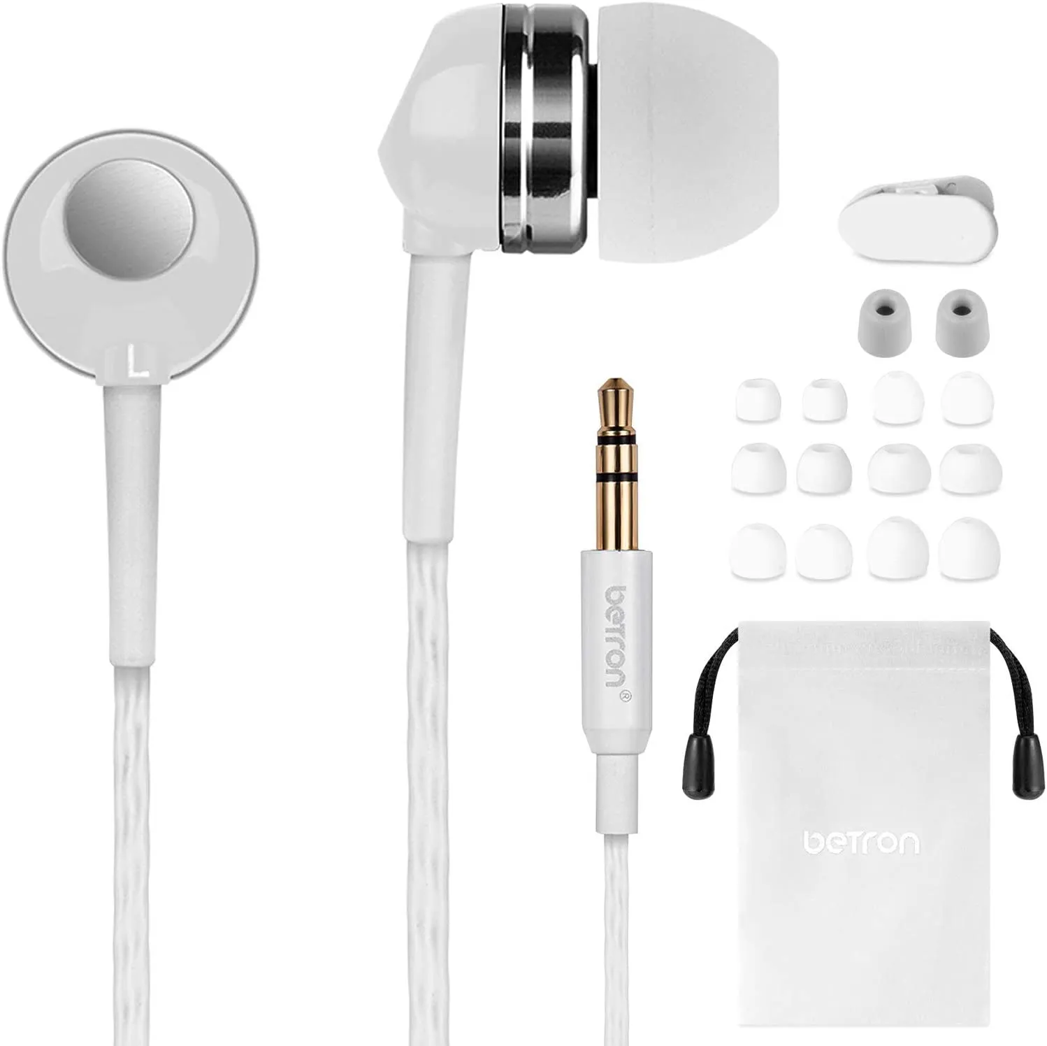 Betron RK300 In-Ear Sport Earphone, Deep Bass and High Sensitivity for iPhone, iPad and Mp3 Players