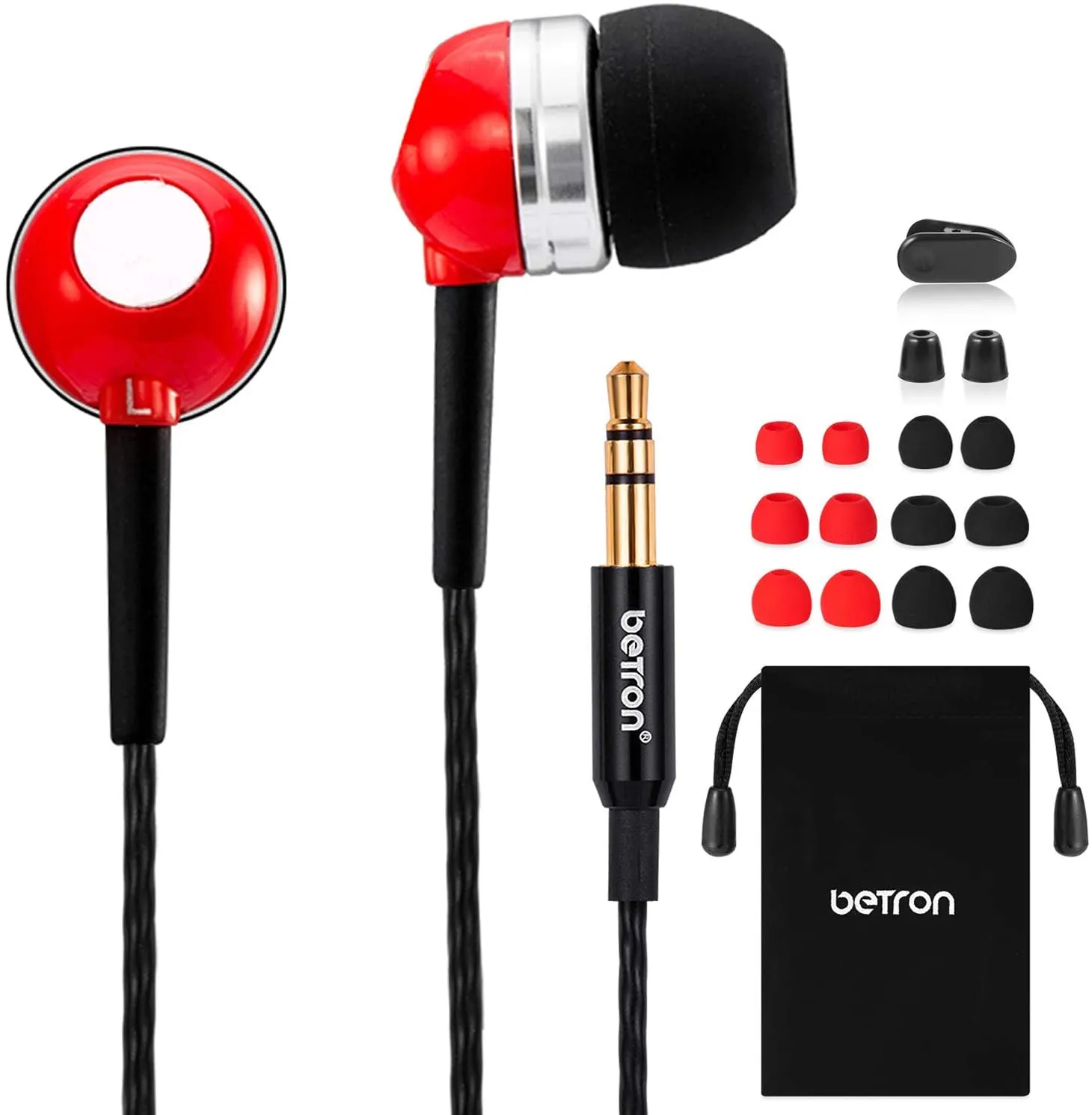 Betron RK300 In-Ear Sport Earphone, Deep Bass and High Sensitivity for iPhone, iPad and Mp3 Players