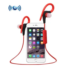 Bluetooth Headphone with Secure Ear Hook and Remote