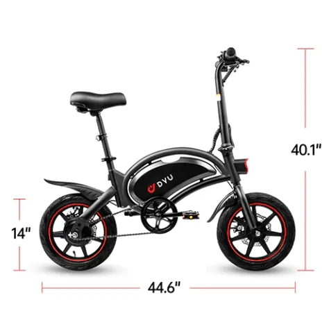 DYU D3F Upgraded Folding Electric Bike - US