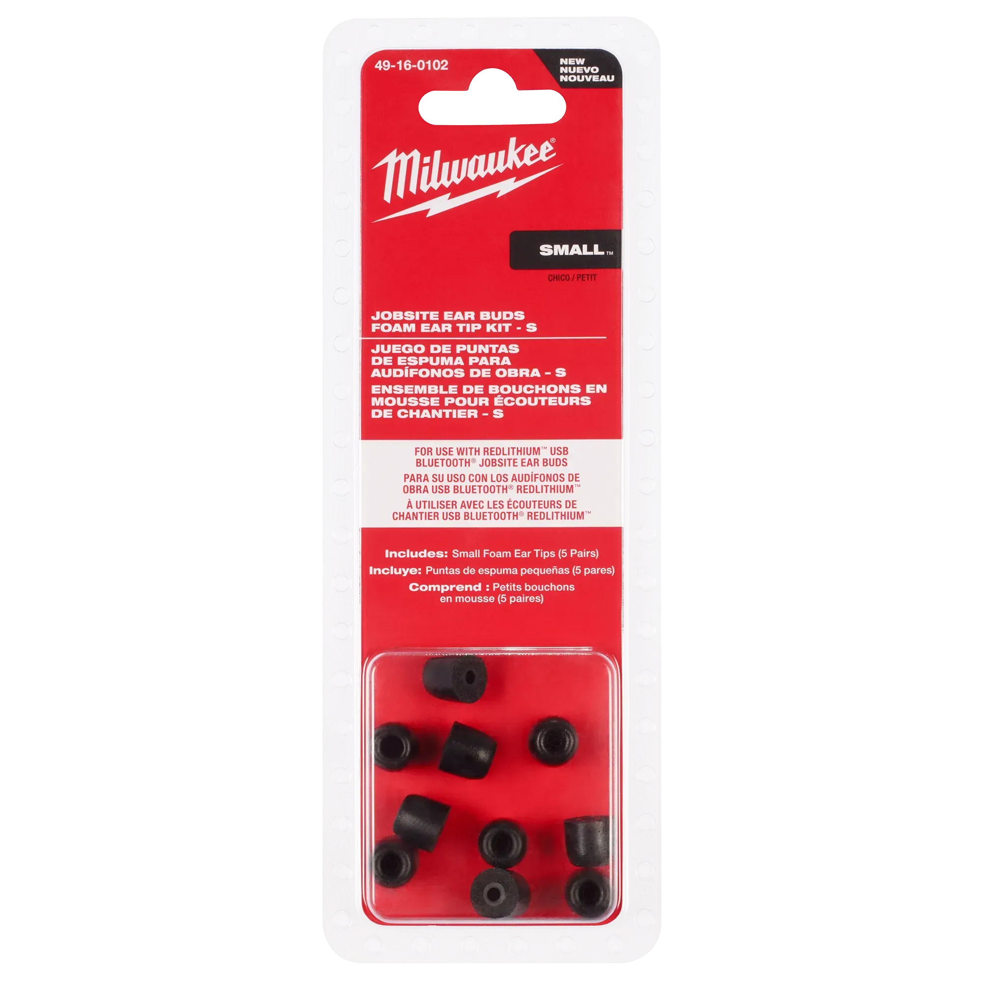 Earbud Tips - Milwaukee Jobsite Ear Buds Ear Tip Kits, 49-16-01