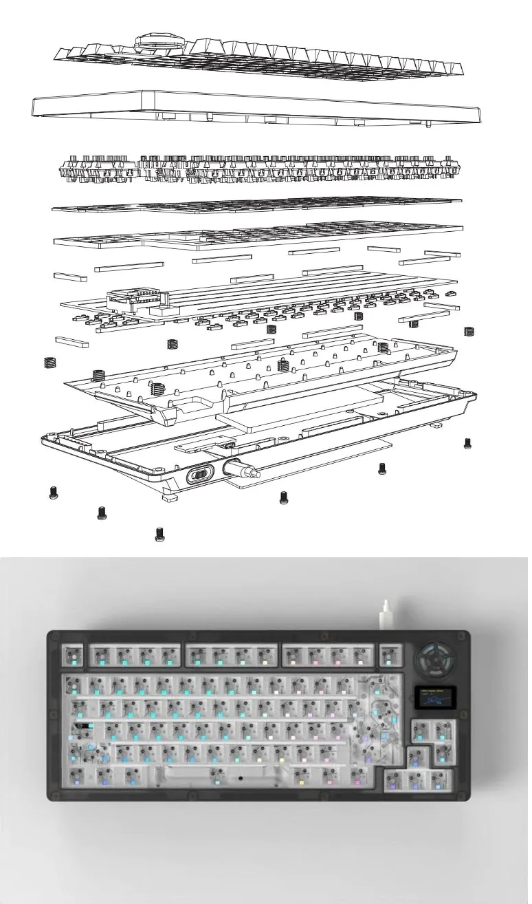 Gopolar GG75 Mechanical Keyboard Kit