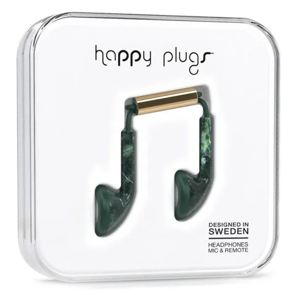 Happy Plugs Earbud - Jade Green Marble (UNIK Edition)