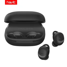 HAVIT I93 TWS Mini Wireless Earbuds In-ear Bluetooth Earphone V5.0 Sport IPX5 Waterproof with 2200mAh Box Rechargeable Headset