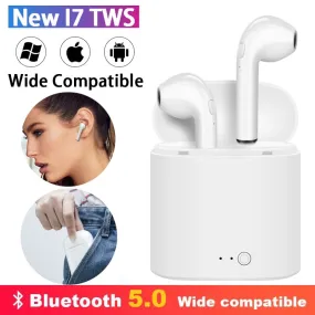 i7s Tws Wireless Headphones Bluetooth Earphones Air Earbuds Handsfree in ear Headset with Charging Box For iPhone huawei Xiaomi