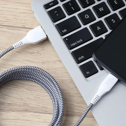 iHip 10ft PVC Braided Micro USB Charging Cable