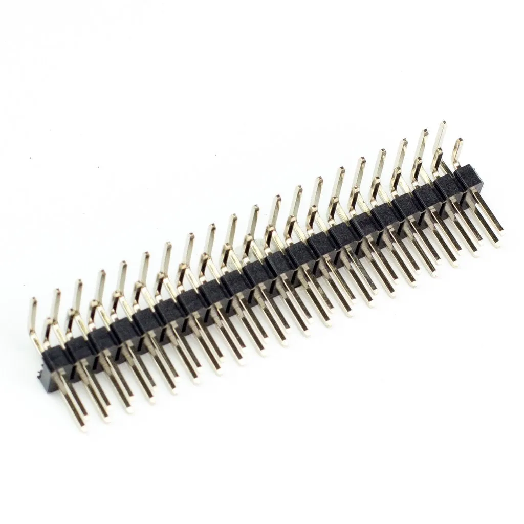 Male 40-pin 2x20 Breakaway HAT Header