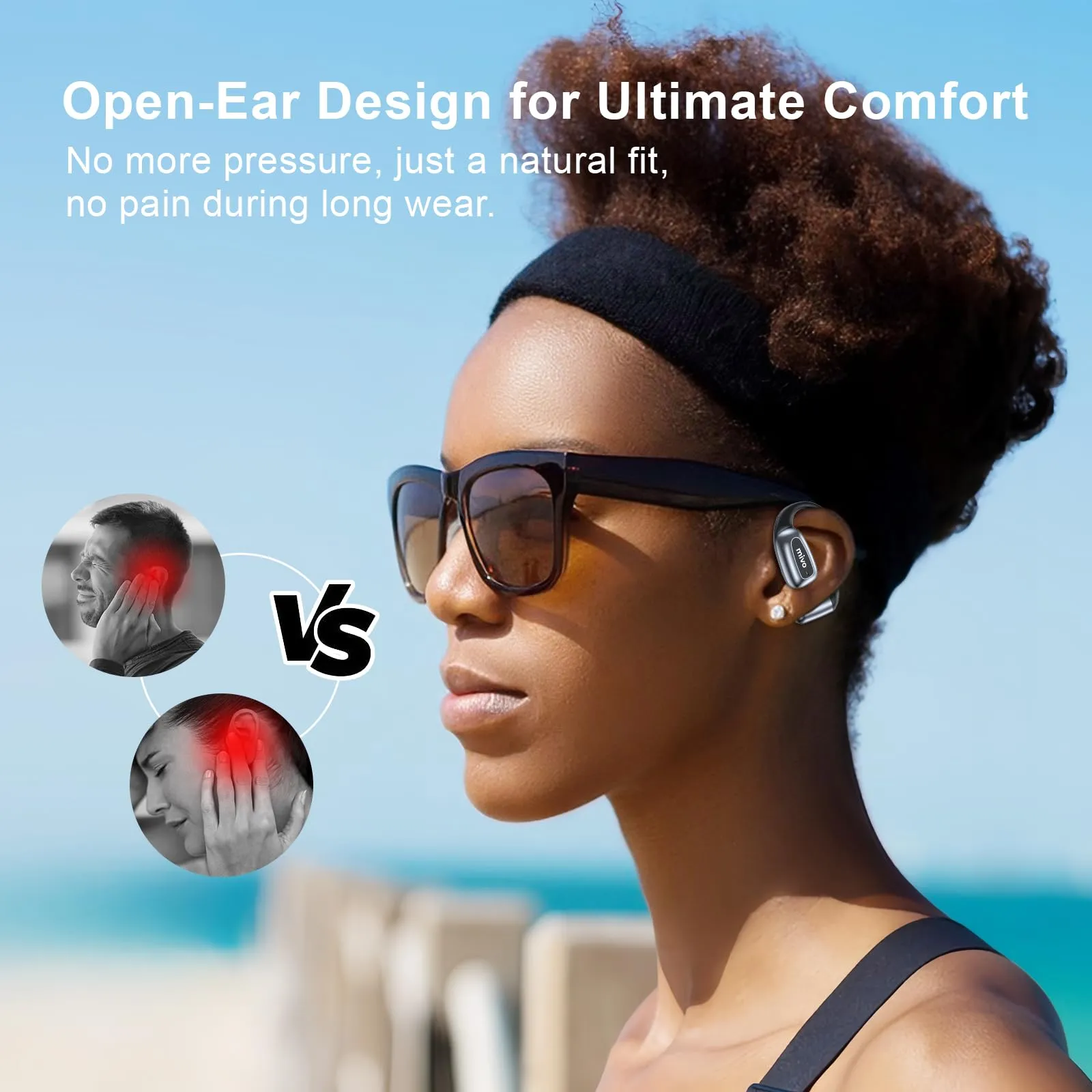 mivo Open Ear Headphones