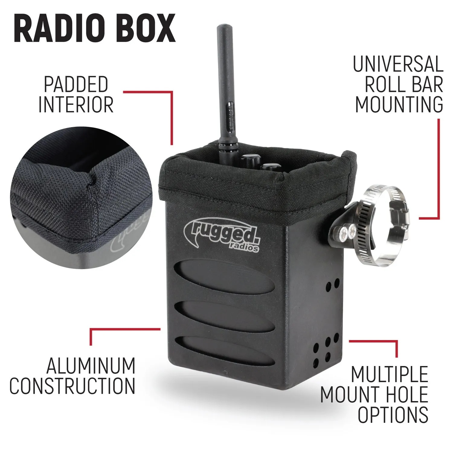 NASCAR and IMSA Racing Communication System with Radio for Driver Only