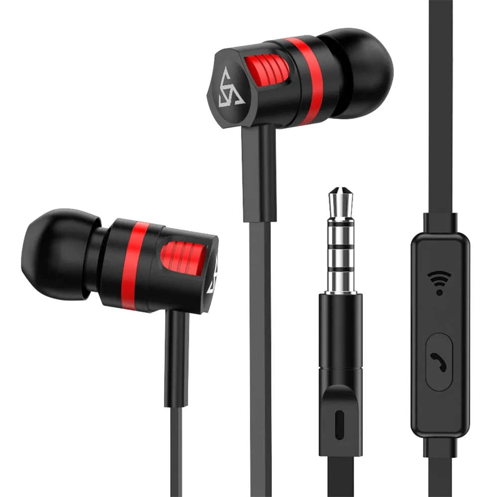 Original Brand Earbuds JM26 Headphone Noise Isolating in ear Earphone Headset with Mic for Mobile phone Universal for MP4