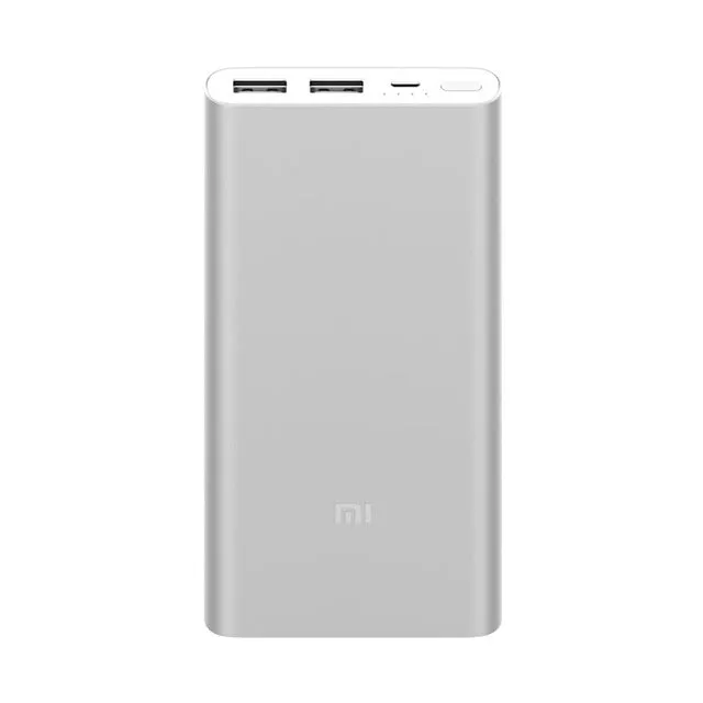 Original Xiaomi Mi Power Bank 2 10000 mAh External Battery portable charginQuick Charge 10000mAh Powerbank Supports 18W Charging