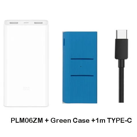 Original Xiaomi Power Bank 20000mAh 2C External Battery portable charging Dual USB QC3.0Mi 20000 mAh Powerbank charger for phone