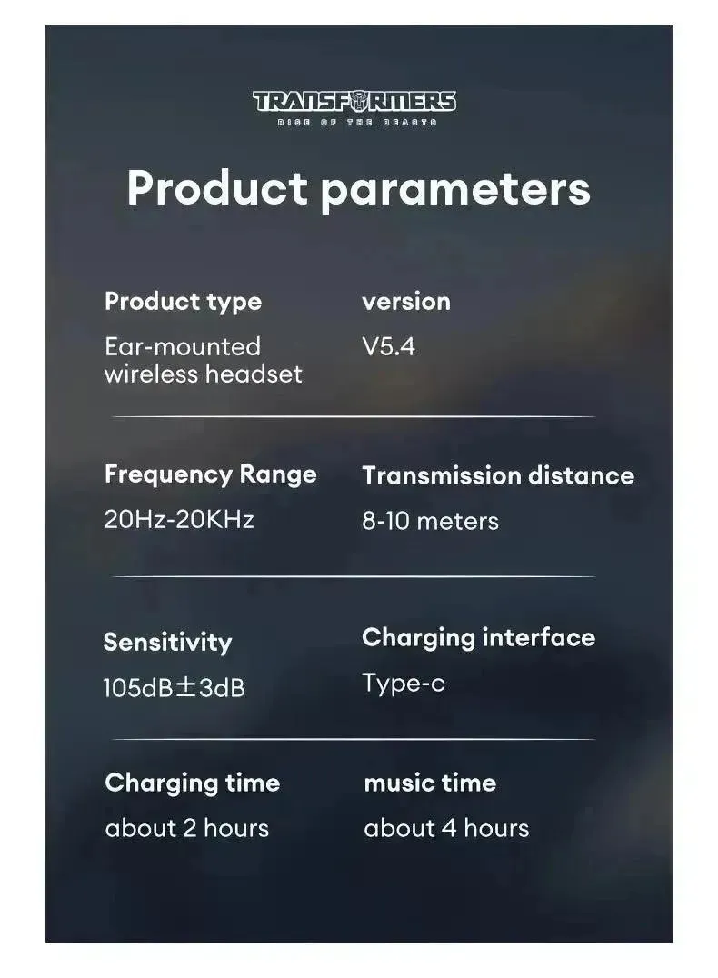 Transformers TF-T20 OWS Earphones