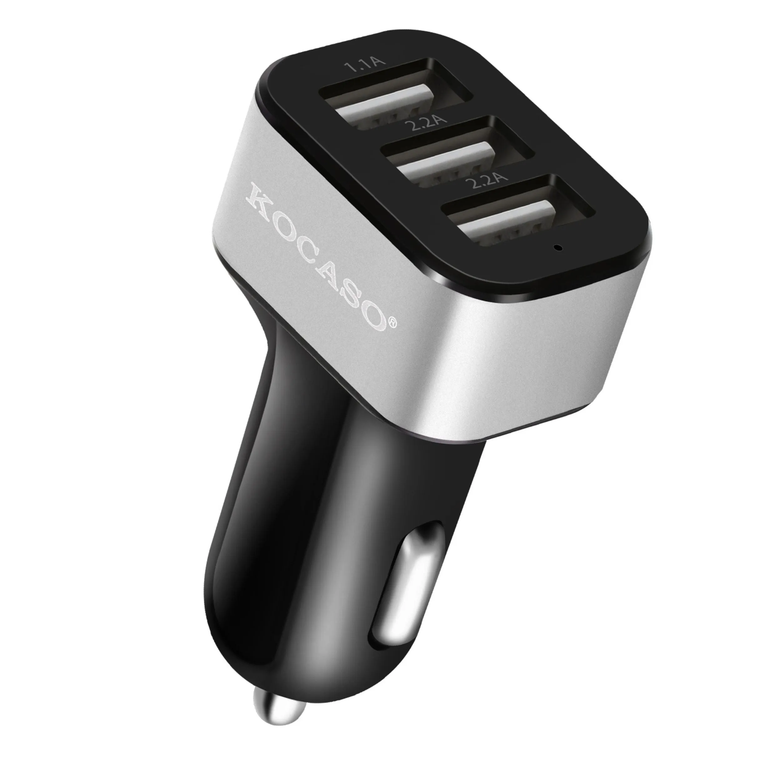 Triple USB Car Charger - 30W, 5.5A - iPhone XS/XS Max/8 Plus, Galaxy S7/S6 - Compact