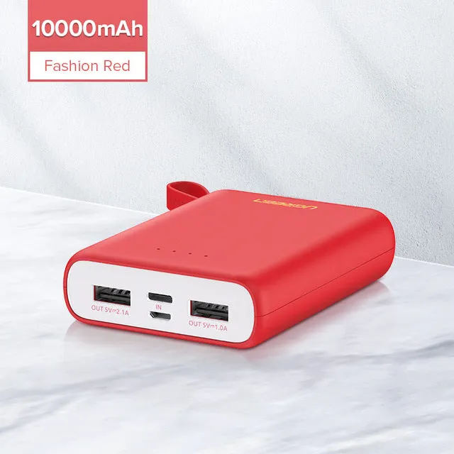 Ugreen Power Bank for Xiaomi Mini Pover Bank 10000mAh Portable External Phone Battery Charger for iPhone X Huawei P20 PoverBank