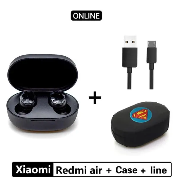 Xiaomi Redmi Airdots TWS Bluetooth 5.0  Earphone Stereo Wireless Active Noise Cancellation With Mic Handsfree Earbuds AI Control