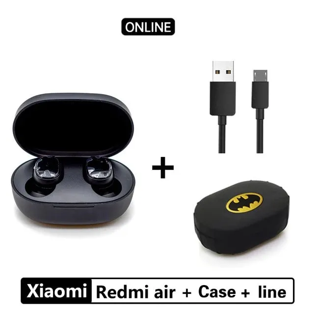 Xiaomi Redmi Airdots TWS Bluetooth 5.0  Earphone Stereo Wireless Active Noise Cancellation With Mic Handsfree Earbuds AI Control