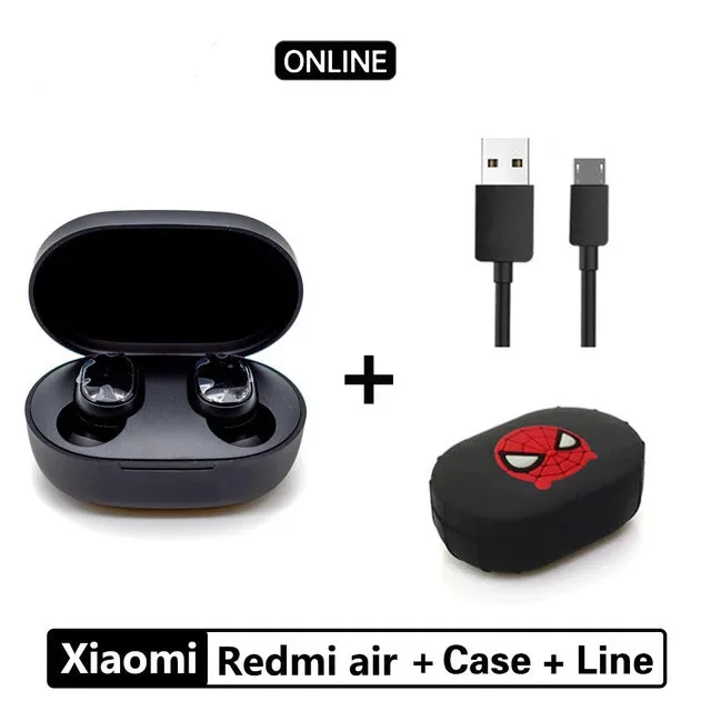 Xiaomi Redmi Airdots TWS Bluetooth 5.0  Earphone Stereo Wireless Active Noise Cancellation With Mic Handsfree Earbuds AI Control