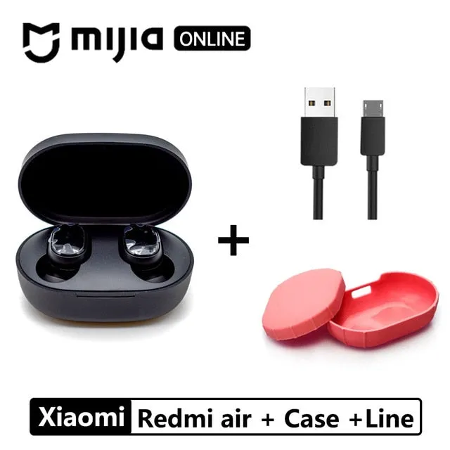 Xiaomi Redmi Airdots TWS Bluetooth 5.0  Earphone Stereo Wireless Active Noise Cancellation With Mic Handsfree Earbuds AI Control