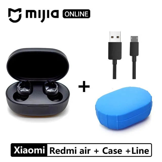 Xiaomi Redmi Airdots TWS Bluetooth 5.0  Earphone Stereo Wireless Active Noise Cancellation With Mic Handsfree Earbuds AI Control