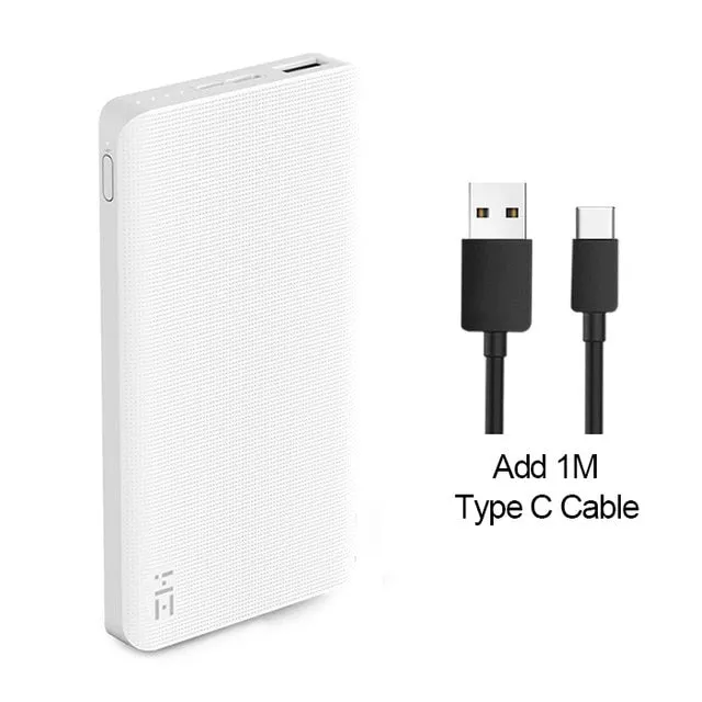 Xiaomi ZMI Power Bank 10000mAh Powerbank External Battery portable charging Quick Charge 2.0 Two-Way Fast Charge Pack for iPhone