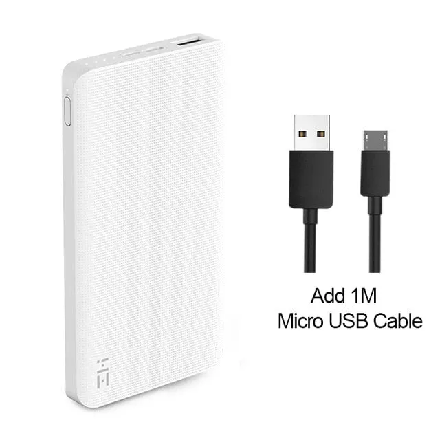 Xiaomi ZMI Power Bank 10000mAh Powerbank External Battery portable charging Quick Charge 2.0 Two-Way Fast Charge Pack for iPhone